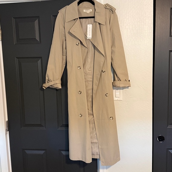 NEW NWT Urban Outfitters Light Before Dark Double Breasted Trench Coat XS - Picture 5 of 6